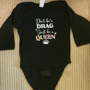 Black Long Sleeve Kids One Piece